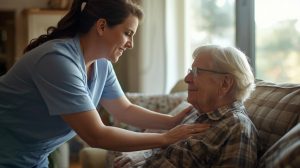 Caregiver at home Belleair Texas create a photo